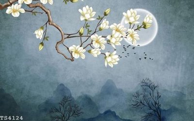 File tranh gốc File hoa trang sức 3d TS4124 chủ đề hiện đại