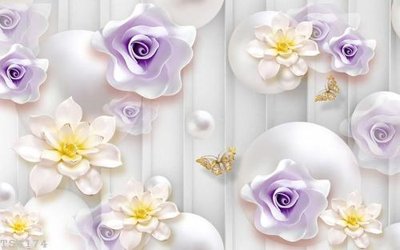 File gốc File hoa trang sức 3d TS4174 (in tráng gương) nghệ thuật