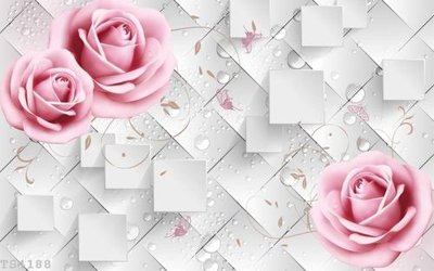 Download file gốc File hoa trang sức 3d TS4188 (in lụa) tranh 3D