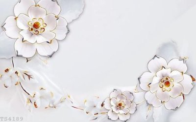 File gốc File hoa trang sức 3d TS4189 (in mica) trang trí