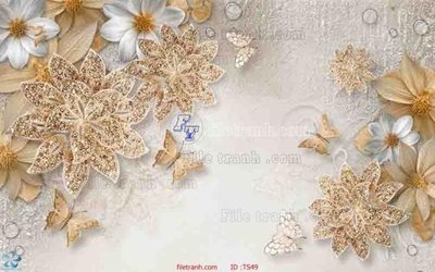 File tranh trang trí File hoa trang sức TS49 (tải file gốc)