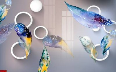 Tải file PSD File tranh hoa trang sức in tường 3d TS5002 (nguyên layer) để in