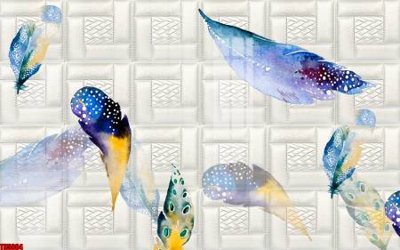 File gốc File tranh hoa trang sức in tường 3d TS5004 (in lụa) tranh mã đáo