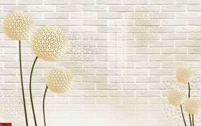 File gốc File tranh hoa trang sức in tường 3d TS5029 (PNG) nền trong suốt