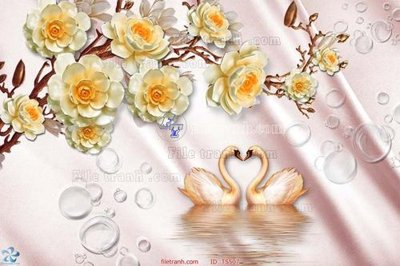 File tranh ảnh gốc File hoa trang sức TS507 dùng cho in khổ lớn