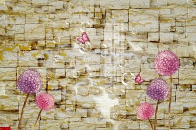 File tranh gốc File tranh hoa trang sức in tường 3d TS5074 (bản đẹp) độc quyền