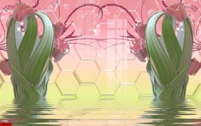 Chi tiết file gốc File tranh hoa trang sức in tường 3d TS5083 (cho in tráng gương)