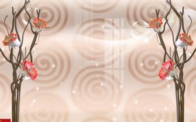 Tải file File tranh hoa trang sức in tường 3d TS5105 (PSD) cho in tranh kính