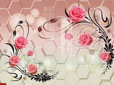 Tải file File tranh hoa trang sức in tường 3d TS5106 (gốc) chủ đề phong thủy