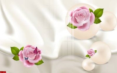 File gốc File tranh hoa trang sức in tường 3d TS5114 (cho in ấn) từ kho Filetranh