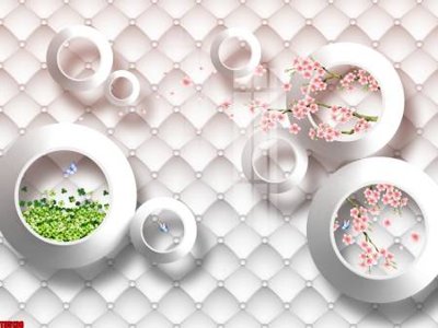 File in trần File tranh hoa trang sức in tường 3d TS5138 (bản gốc) đại dương