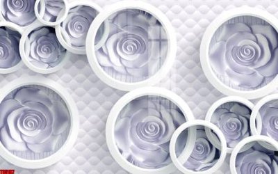 File tranh File tranh hoa trang sức in tường 3d TS5187 (ảnh gốc) in trần xuyên sáng