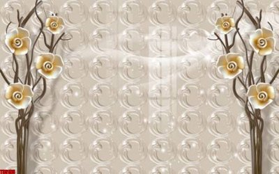 File gốc File tranh hoa trang sức in tường 3d TS5195 (chuẩn CMYK) cho nhà in