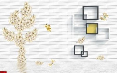 File ảnh gốc File tranh hoa trang sức in tường 3d TS5208 (chuyên in mica)