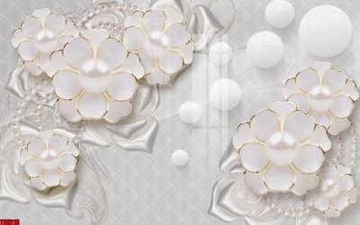 File tranh File tranh hoa trang sức in tường 3d TS5216 (gốc) chủ đề động vật