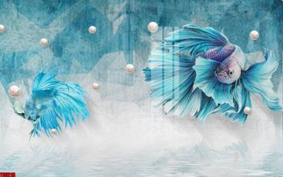 File gốc File tranh hoa trang sức in tường 3d TS5219 (trang trí) phòng trẻ em