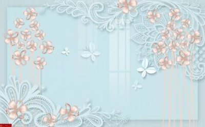 File gốc File tranh hoa trang sức in tường 3d TS5259 (dành cho trang trí nội thất)