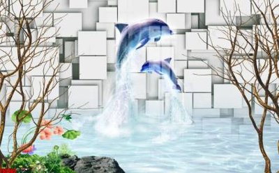 File tranh quảng cáo File tranh hoa trang sức in tường 3d TS5405 (download file gốc)