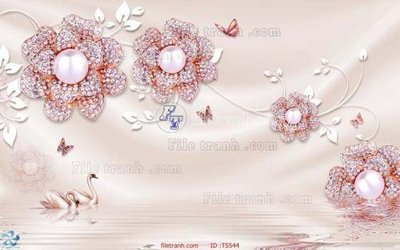 Tải file File hoa trang sức TS544 (ảnh gốc) in tranh kính