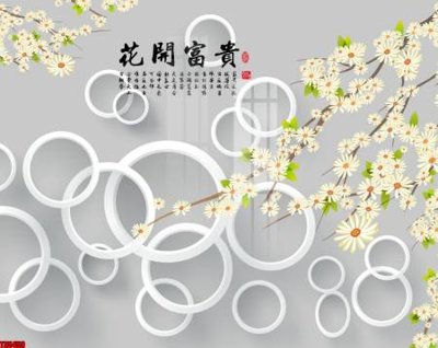 File tranh File tranh hoa trang sức in tường 3d TS5459 (gốc) chủ đề thiên nhiên