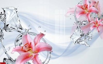 Tải file File tranh hoa trang sức in tường 3d TS5497 (gốc) làm tranh treo tường