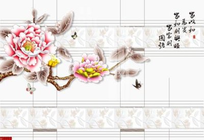 File tranh File tranh hoa trang sức in tường 3d TS5556 (ảnh gốc) không bị mờ