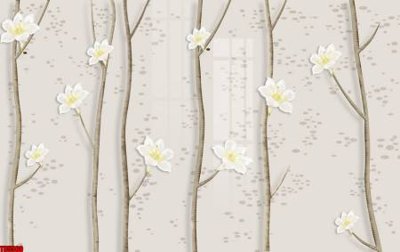 Hình ảnh file gốc in lụa File tranh hoa trang sức in tường 3d TS5560