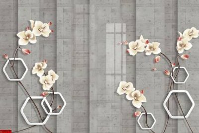 File tranh File tranh hoa trang sức in tường 3d TS5565 (ảnh gốc) chi tiết rõ ràng