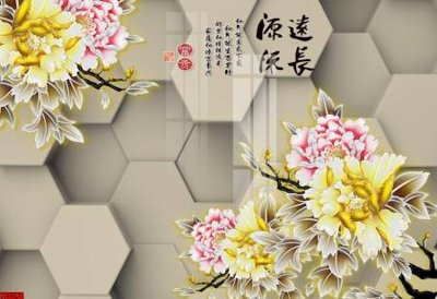 File tranh in trần File tranh hoa trang sức in tường 3d TS5578 (ảnh gốc siêu nét)