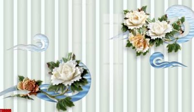 Tải file File tranh hoa trang sức in tường 3d TS5605 (ảnh gốc) in tráng gương