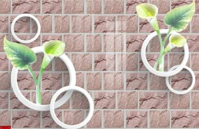 File gốc File tranh hoa trang sức in tường 3d TS5607 (thiết kế) cho in ấn