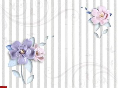 File tranh gốc File tranh hoa trang sức in tường 3d TS5608 (bản quyền) Filetranh.com