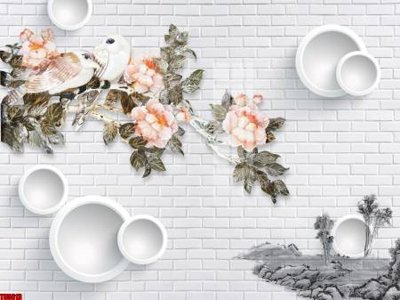 File in trần File tranh hoa trang sức in tường 3d TS5613 (bản gốc) bầu trời