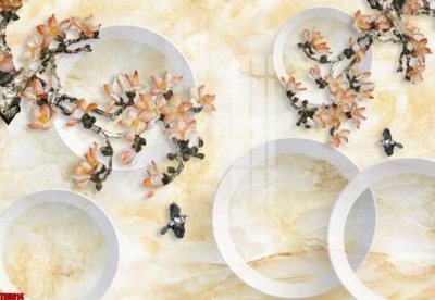 File in ấn File tranh hoa trang sức in tường 3d TS5614 (bản gốc) từ file gốc