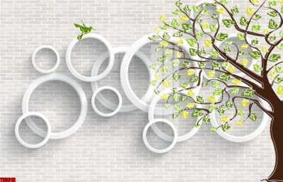 File tranh File tranh hoa trang sức in tường 3d TS5618 (gốc) in backlit film