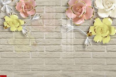 File gốc File tranh hoa trang sức in tường 3d TS5623 (in ấn) không giới hạn