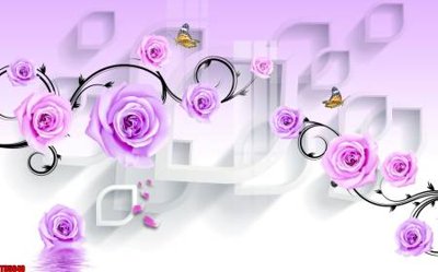 File tranh File tranh hoa trang sức in tường 3d TS5640 (gốc) in backlit film