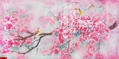 File gốc File tranh hoa trang sức in tường 3d TS5664 (cho in ấn) độc quyền