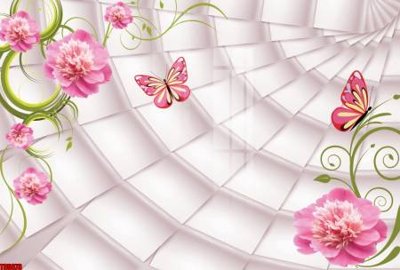 File tranh File tranh hoa trang sức in tường 3d TS5673 (bản gốc) treo tường