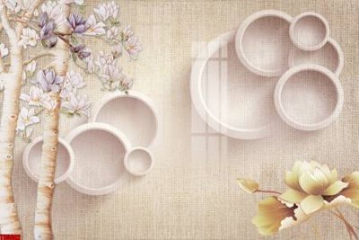 File PSD File tranh hoa trang sức in tường 3d TS5682 (nguyên bản) cho thiết kế