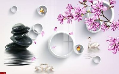 Tải file File tranh hoa trang sức in tường 3d TS5717 (ảnh gốc) độ phân giải 300dpi