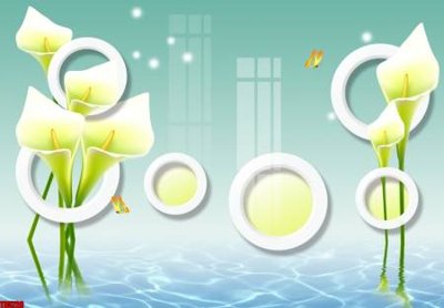 File gốc File tranh hoa trang sức in tường 3d TS5720 (in lụa) tranh phong thủy