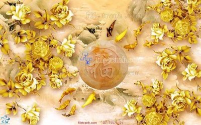 File ảnh File hoa trang sức TS576 (gốc) in decal dán tường