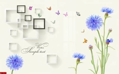 Download file gốc File tranh hoa trang sức in tường 3d TS5788 (in lụa) nghệ thuật