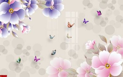 File tranh File tranh hoa trang sức in tường 3d TS5802 (gốc) chủ đề tĩnh vật