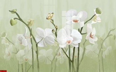 File gốc File tranh hoa trang sức in tường 3d TS5829 (PNG) không nền chất lượng