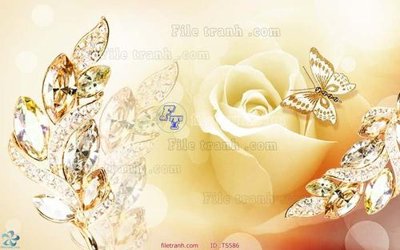 File ảnh File hoa trang sức TS586 (gốc) in decal dán tường