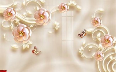 Tải file File tranh hoa trang sức in tường 3d TS5862 (gốc) làm file quảng cáo