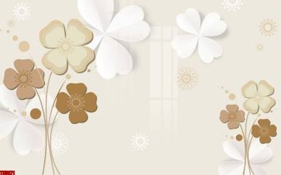 File gốc File tranh hoa trang sức in tường 3d TS5871 (trang trí) cho phòng khách