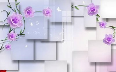 File gốc File tranh hoa trang sức in tường 3d TS5887 (in lụa) cao cấp